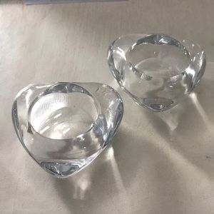 2 heart tea lights